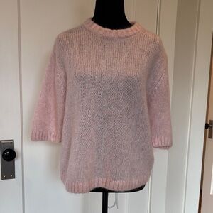 & Other Stories Soft Pink Crew Neck Sweater